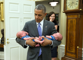 “Must balance babies. Must balance babies.” June 17, 2015White House Photo by Pete Souza